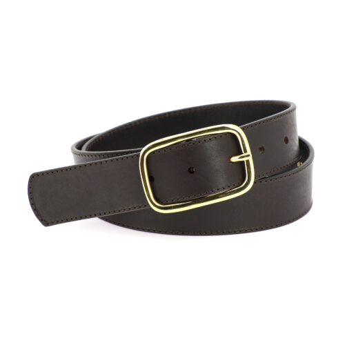 HERBERT FRERE SOEUR LA SABIN Ceinture Choco en cuir