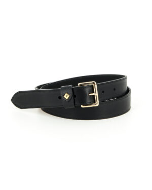 HERBERT FRERE SOEUR LA TURENNE Ceinture en cuir pour femme Noir