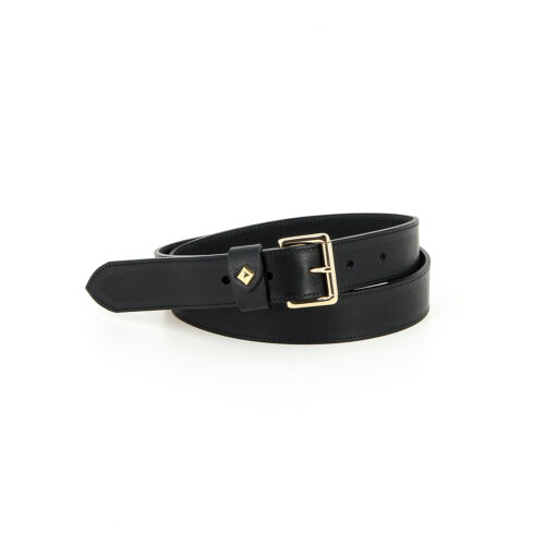 HERBERT FRERE SOEUR LA TURENNE Ceinture en cuir pour femme Noir