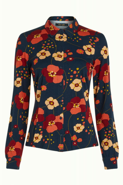 KING LOUIE Blouse femme Melody Evening Blue le comptoir rouen le havre