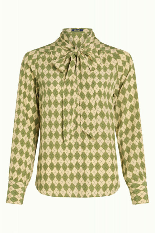 KING LOUIE Delia blouse farrow vert à motifs femme le comptoir rouen le havre