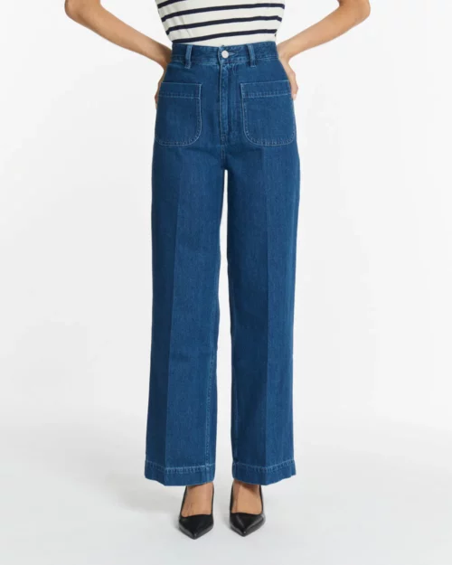 LABDIP SAMUEL DENIM Jeans droit large femme bleu IN 41 le comptoir rouen le havre