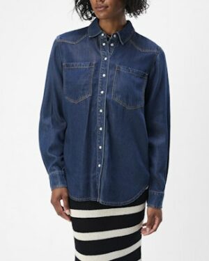 OBJECT OBJFRAME Chemise en Jean Bleu Foncé femme le comptoir rouen le havre magasins vêtements femmes