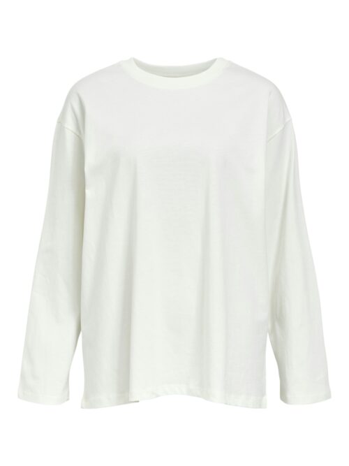 OBJECT T shirt Oversize Femme Manches Longues en Coton Bio Cloud Dancer