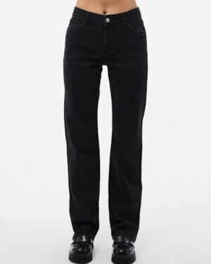 PIECES Jean Droit Black Denim