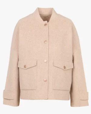 Sessùn YALEPARK Veste esprit teddy femme en laine mélangée beige