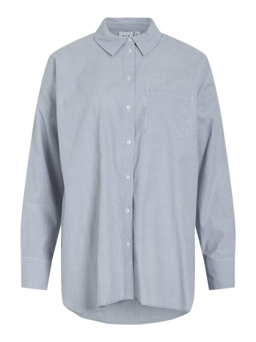 VILA VIDARMA Chemise Femme Oversize à Rayures bleu le comptoir magasin de vêtements femmes rouen