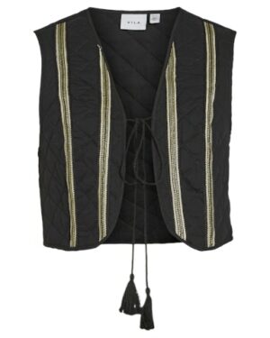 VILA VIVENICE Gilet sans manches Black