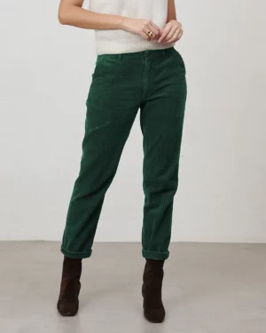 LABDIP LOGAN TRENDY CORDUROY Pantalon en velours Femme Forest