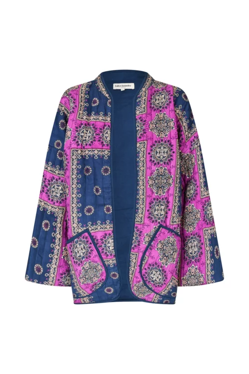 LOLLYS LAUNDRY LULU Veste bleu foncé et violet à motifs