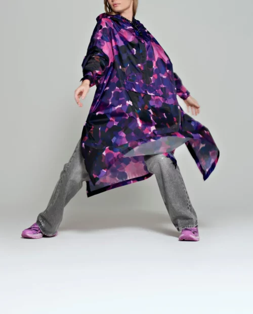 RAINKISS Poncho de pluie femme City Lights violet