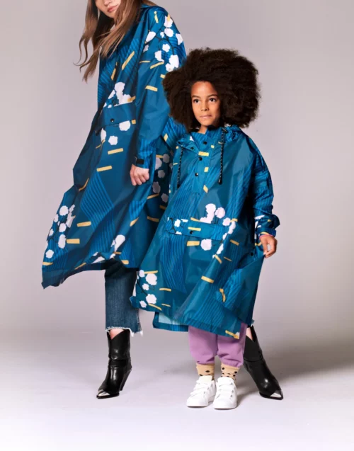 RAINKISS Japanese Blossom Poncho pluie pour enfants