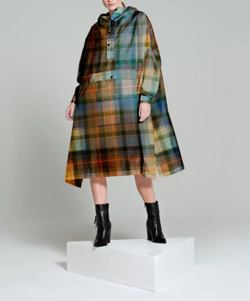 RAINKISS Poncho de Pluie Tartan