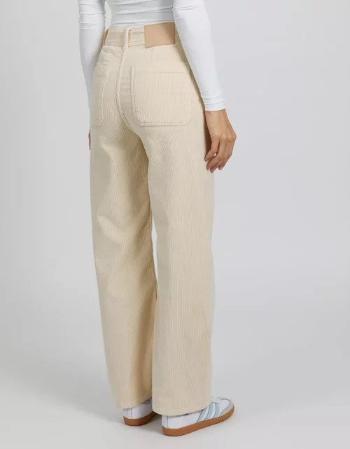 REIKO GIGI VELVET Pantalon femme en velours écru Le Comptoir Rouen Le Havre