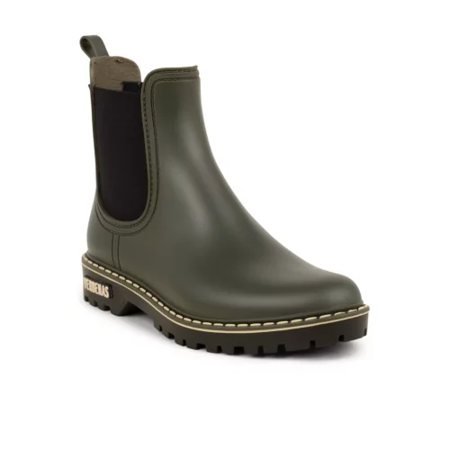 VERBENAS Boots de Pluie Femme Kaki