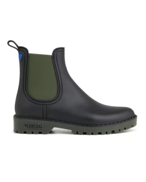 VERBENAS Bottes de Pluie Femme Gaudi Mate Noir Kaki