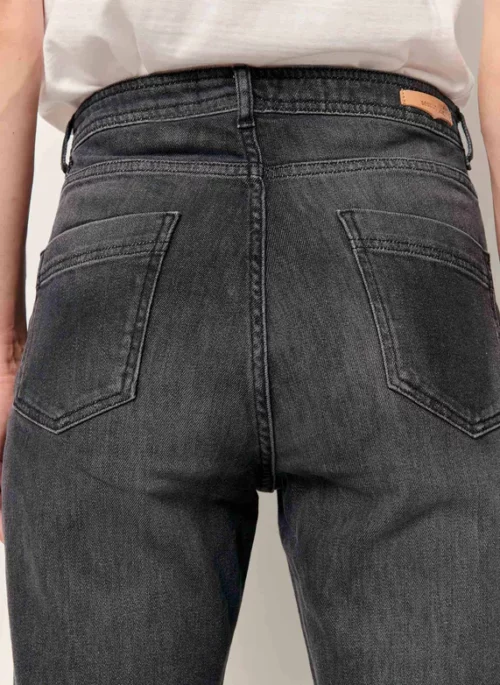 Sessùn Momon o Jeans droit taille haute femme noir