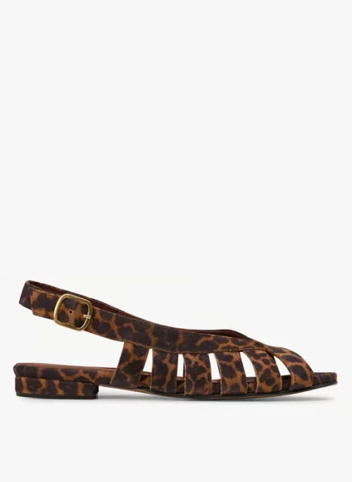 ANONYMOUS COPENHAGEN Sophie 20 Calf Suede Print Sandales Léopard