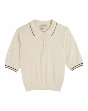 Polo femme crème EMILE ET IDA BETSY, parfait pour un look élégant.
