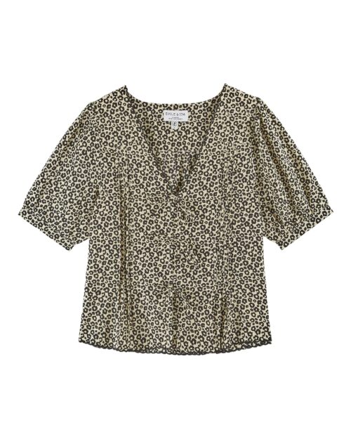 EMILE ET IDA BLAISE Blouse Leo Noir
