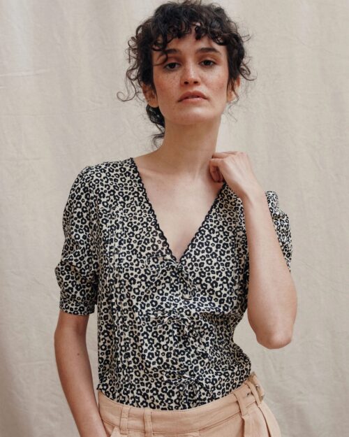 EMILE ET IDA BLAISE Blouse Leo Noir – Image 2