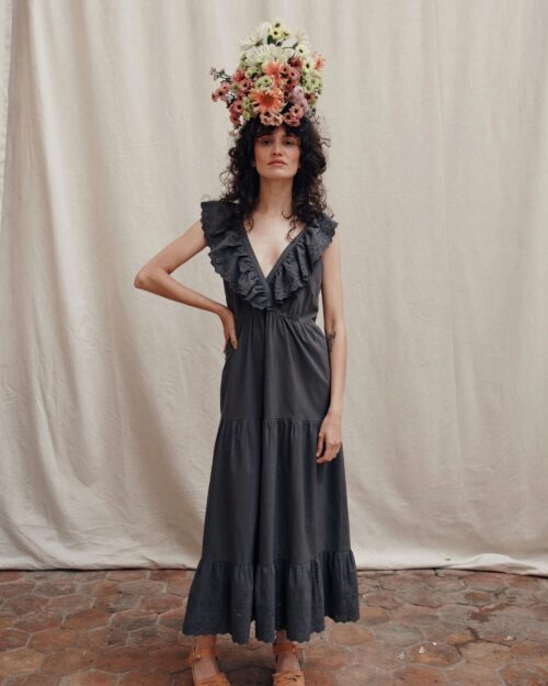 EMILE ET IDA BERTILLE Robe Bitume – Image 2