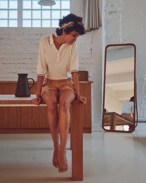 EMILE ET IDA BETSY Polo Creme – Image 5