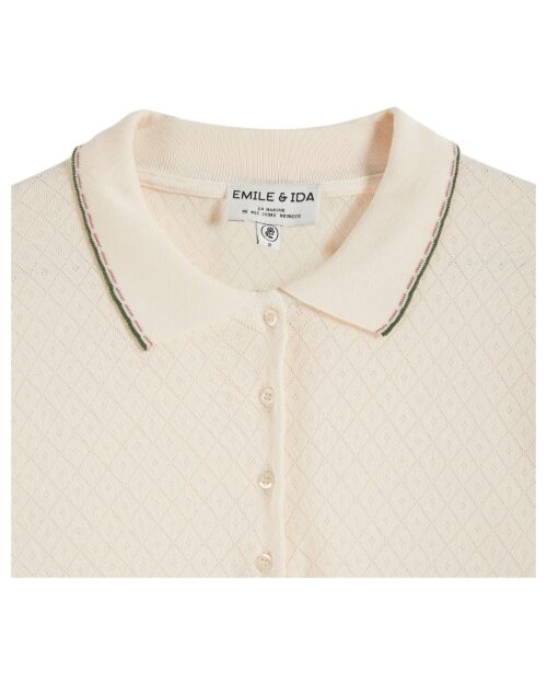 EMILE ET IDA BETSY Polo Creme – Image 2
