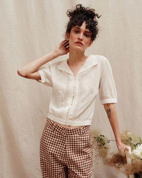 EMILE ET IDA BRUNELLE Blouse Ecru – Image 4