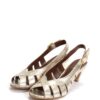 ANONYMOUS COPENHAGEN Sophie 50 Stiletto Crackled Metallic Goat Sandales Champagne – Image 3