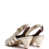 ANONYMOUS COPENHAGEN Sophie 50 Stiletto Crackled Metallic Goat Sandales Champagne – Image 5