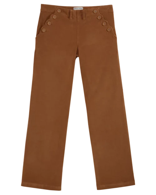 EMILE ET IDA YELANIE-VE Pantalon Velours Macadamia – Image 3