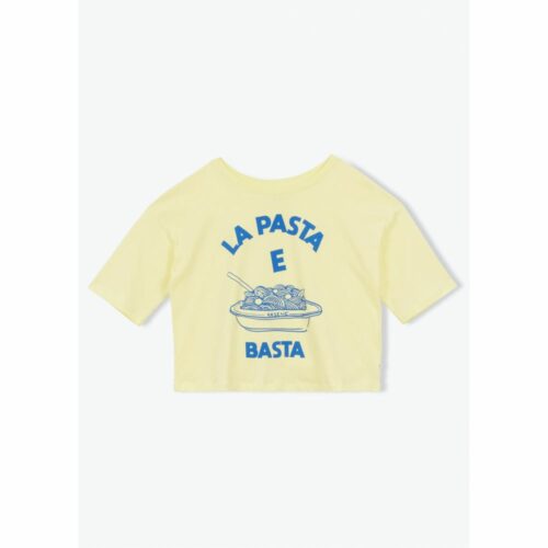 AP FONZIE T-shirt Femme Imprimé Pasta E Basta Jaune