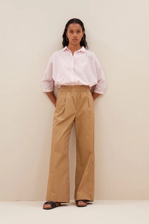 BY-BAR BENJI POPLIN Pantalon Camel