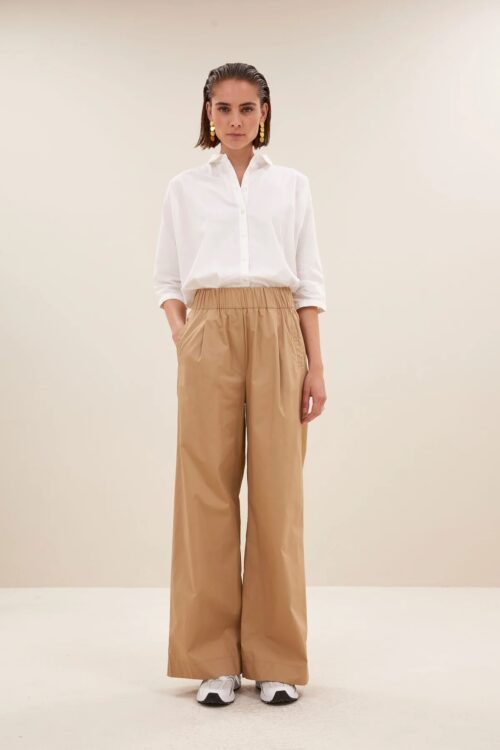 BY-BAR BENJI POPLIN Pantalon Camel – Image 3