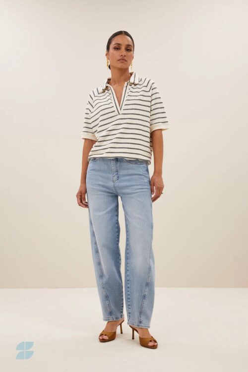 BY-BAR HARPER Top Black Breton Stripe – Image 2