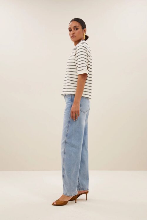 BY-BAR HARPER Top Black Breton Stripe – Image 3