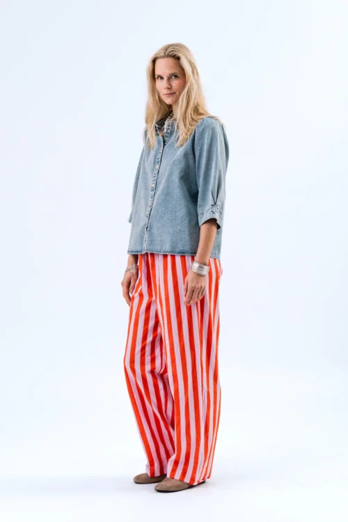 LOLLYS LAUNDRY RITA Pantalon 100% Coton Stripe – Image 3