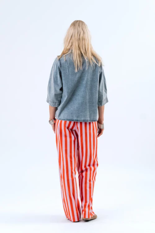 LOLLYS LAUNDRY RITA Pantalon 100% Coton Stripe – Image 4