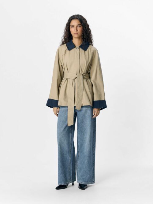 OBJECT OBJHARPER Trench Twill/Dark Denim – Image 2
