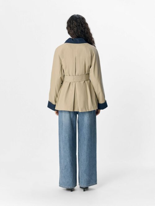 OBJECT OBJHARPER Trench Twill/Dark Denim – Image 3