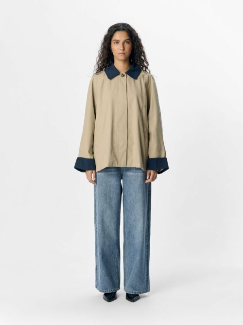 OBJECT OBJHARPER Trench Twill/Dark Denim – Image 4