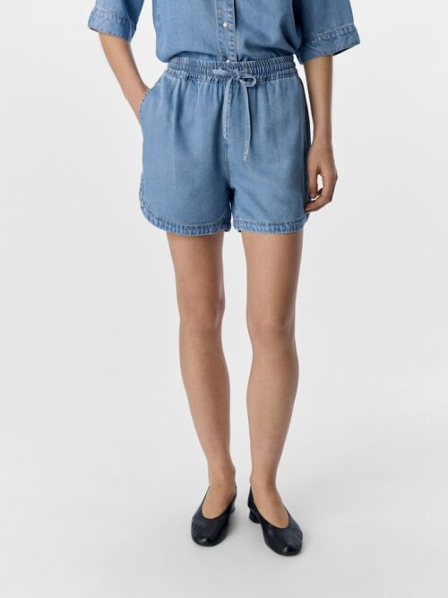 OBJECT OBJFRAME Short Light Blue Denim – Image 4