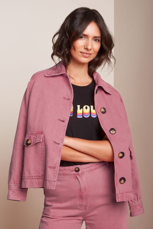 KING LOUIE SYLVIE Veste en Jean Mellow Rose