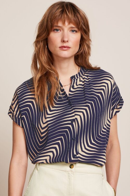 KING LOUIE STELLA Blouse Evening Blue – Image 2