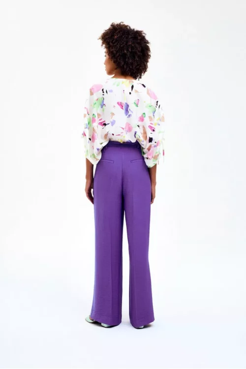 CKS BLISS Pantalon Long Droit Violet – Image 3