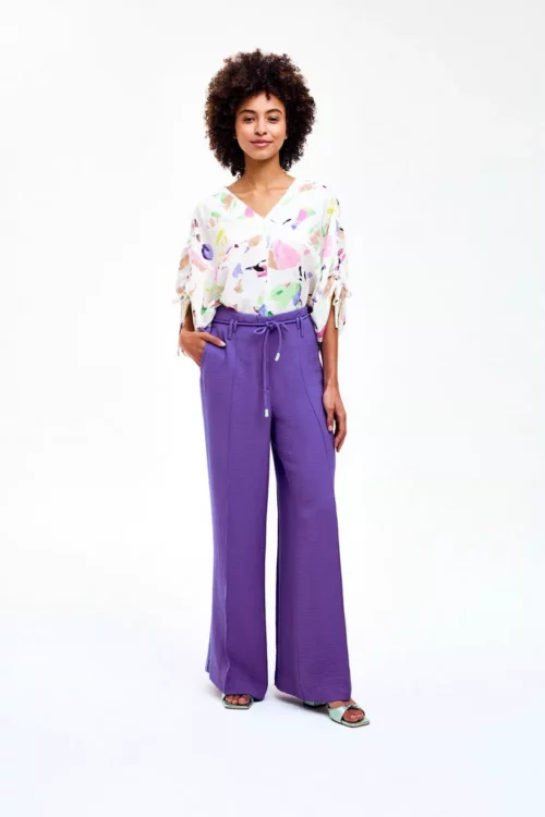 CKS BLISS Pantalon Long Droit Violet – Image 2