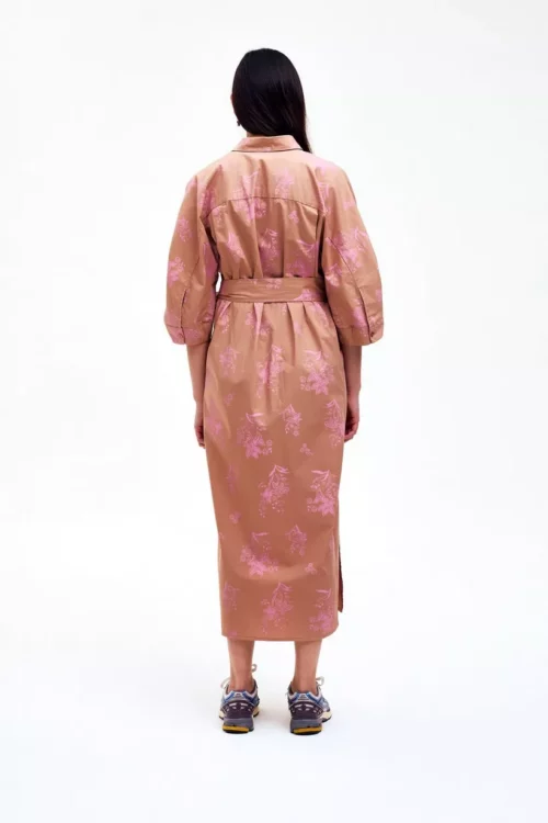CKS DIOXA Robe Midi Brun – Image 4