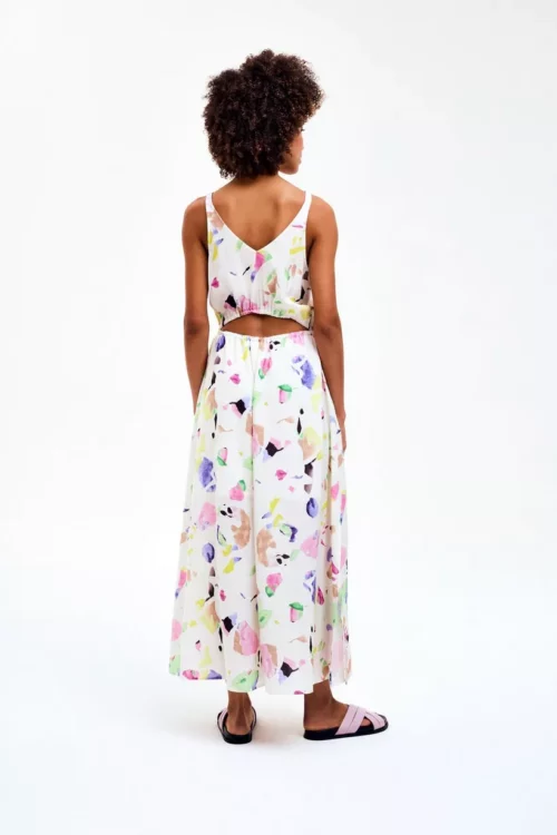 CKS MADONNA Robe Midi Blanc – Image 2
