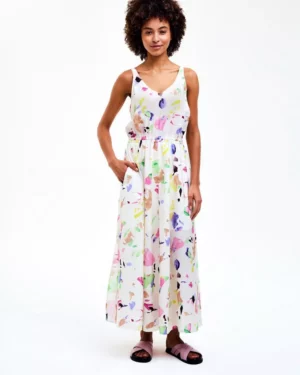 CKS MADONNA Robe Midi Blanc
